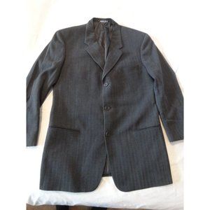 GIORGIO ARMANI Le Collezioni Made Italy Wool Slate Gray JACKET‎ Herringbone 40R